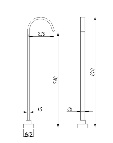 Square Floor Standing Mixer