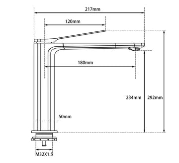 Rushy Series Tall Basin Mixer