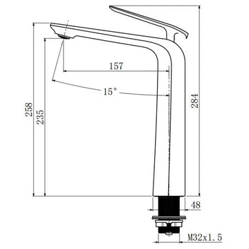 Norico Esperia Series Tall Basin Mixer