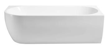 Gina Right Corner Bathtub Matte White