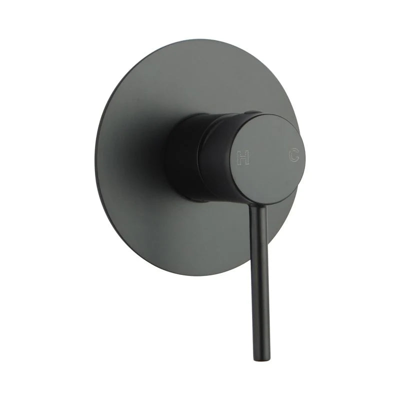 Lucid Pin Series Round Shower Bath Wall Mixer 80mm