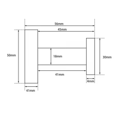 Lucid Pin Series Robe Hook
