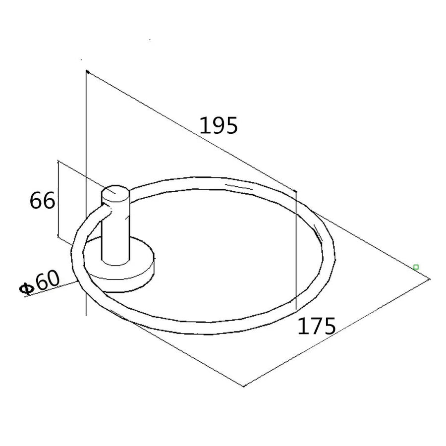 Lucid Series Pin Round Hand Towel Ring