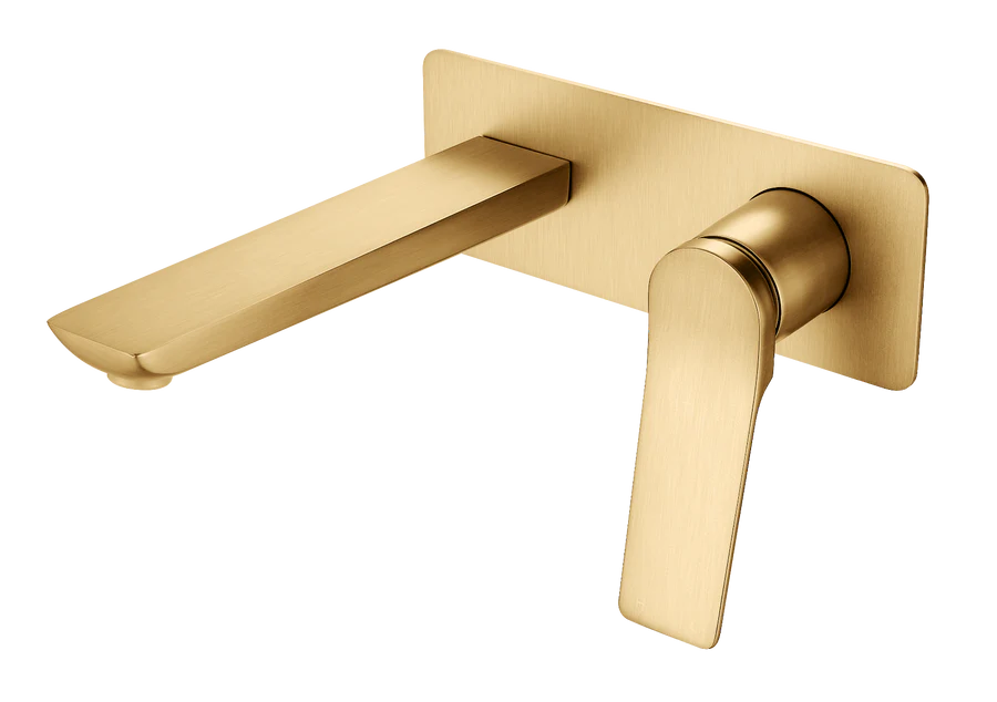 Rushy Square Series Wall Mixer With Spout