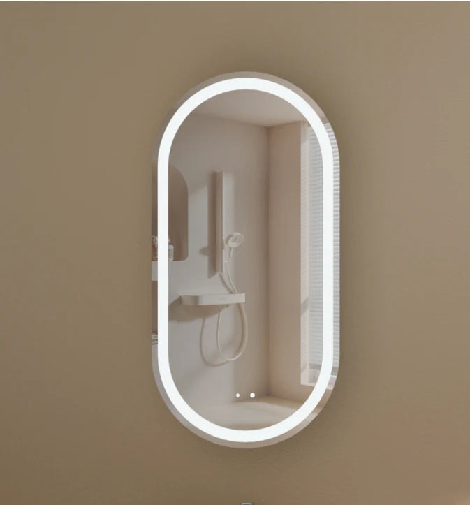 Oval LED Shaving Cabinet 450mmx900mm