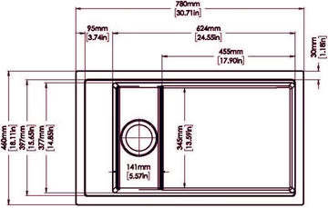 780 Carysil Harmony Granite Kitchen Sink