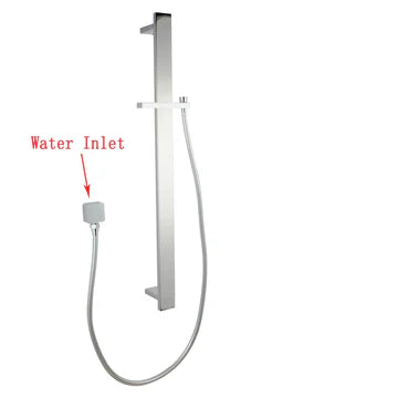 Square Sliding Shower Rail