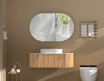 Mystic Oval Shaving Cabinet 1200mmx750mm