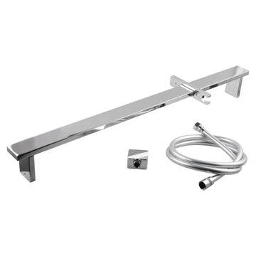 Square Sliding Shower Rail