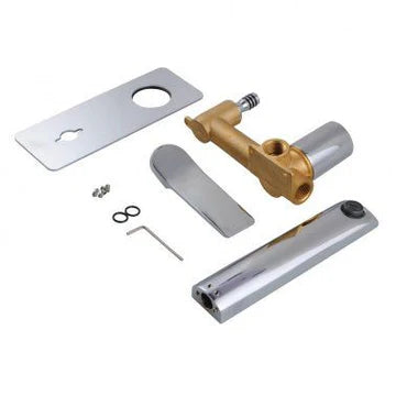 Rushy Square Series Wall Mixer With Spout