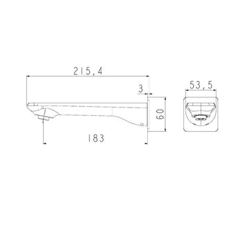 Norico Esperia Series Wall Bath Spout