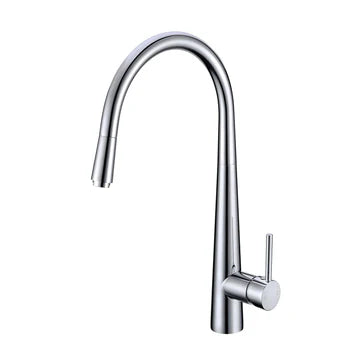 Round Vintage Pull Out Kitchen Sink Mixer Tap