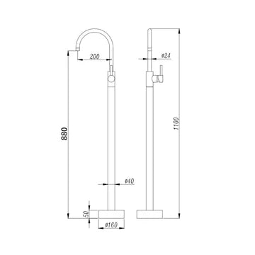 Norico Pentro Round Shower Mixer
