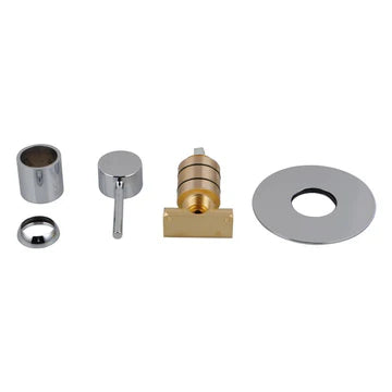 Lucid Pin Series Round Shower Bath Wall Mixer 80mm