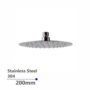 Super Slim Round Shower Head 200mm