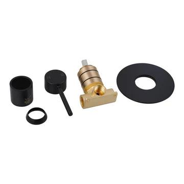 Lucid Pin Series Round Shower Bath Wall Mixer 80mm