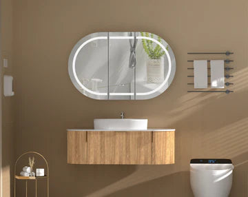 Mystic Oval LED Shaving Cabinet 1200mmx750mm