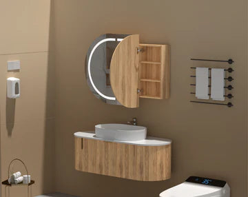 Mystic Oval LED Shaving Cabinet 1200mmx750mm