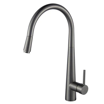 Round Vintage Pull Out Kitchen Sink Mixer Tap