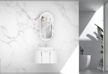 Carysil 750mm Fluted Wall Hung Vanity