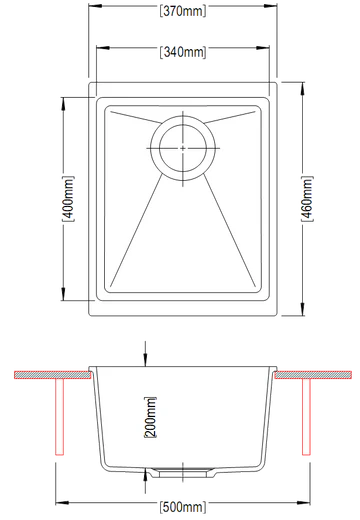 370 Carysil Enigma 100N Granite Kitchen Sink