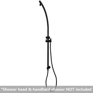 Round Top Inlet Shower Rail