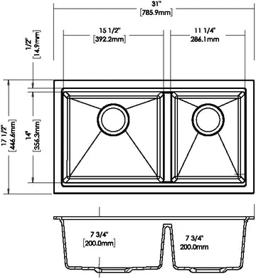 786 Carysil Maples Granite Kitchen Sink