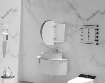 Mystic Oval Shaving Cabinet 900mmx600mm