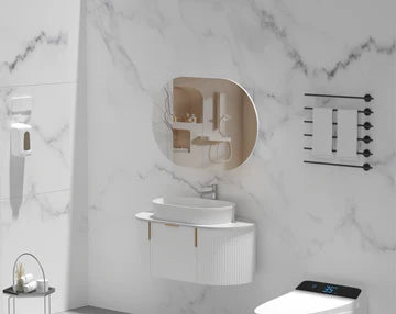 Mystic Oval Shaving Cabinet 900mmx600mm