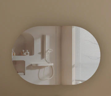 Mystic Oval Shaving Cabinet 900mmx600mm