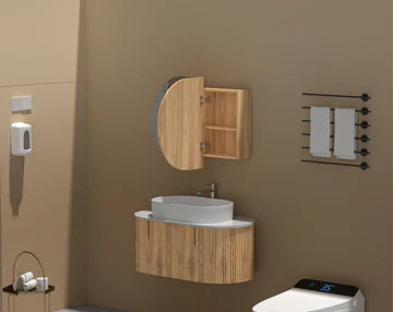 Mystic Oval Shaving Cabinet 900mmx600mm