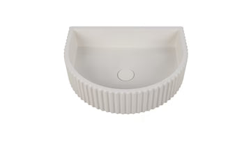 Arch Fluted Concrete Basin