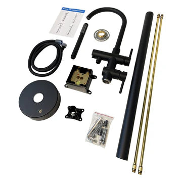 Round Bath/Hand-Held Shower Mixer