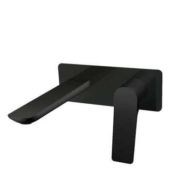 Rushy Square Series Wall Mixer With Spout