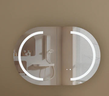 Mystic Oval LED Shaving Cabinet 900mmx600mm