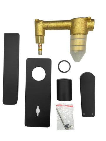 Rushy Square Series Wall Mixer With Spout