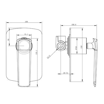 Norico Esperia Series Wall Mixer