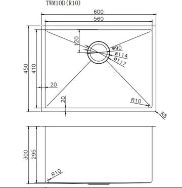 600 Hand-Made Kitchen Sink