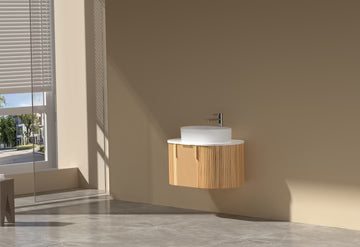 Carysil 900mm Fluted Wall Hung Vanity