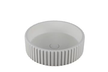Round Fluted Concrete Basin