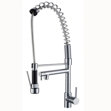 Spring Double Spout Kitchen Sink Mixer Tap