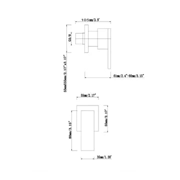 Blaze Shower Wall Tap