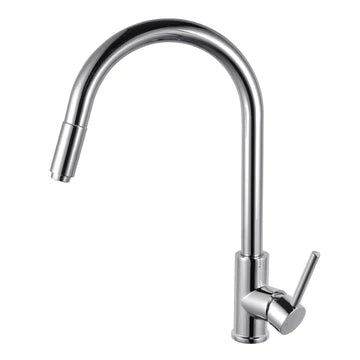 Round Pull Out Kitchen Sink Mixer Tap