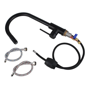 Round Pull Out Kitchen Sink Mixer Tap