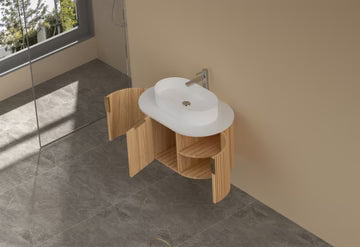 Carysil 750mm Fluted Wall Hung Vanity