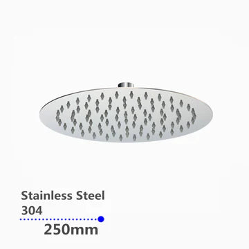 Super Slim Round Shower Head 250mm