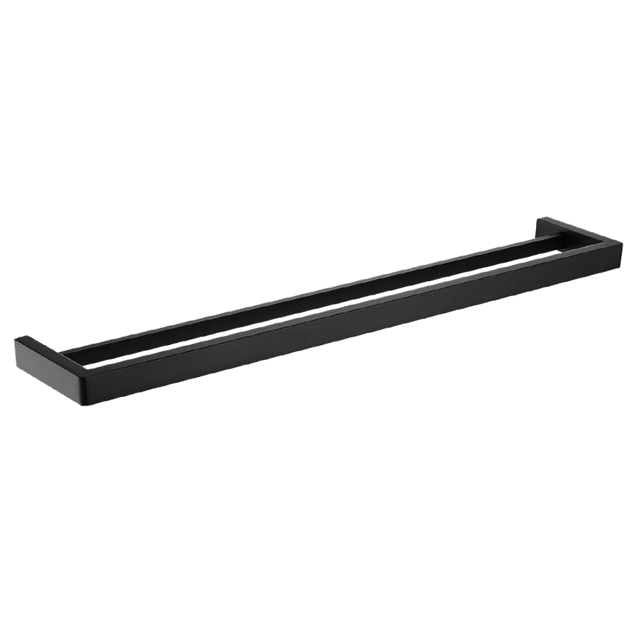 Ivano Series Square Brushed Double Towel Rail 800mm