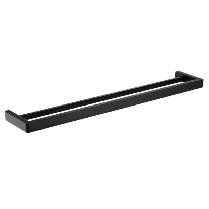 Ivano Series Square Brushed Double Towel Rail 800mm