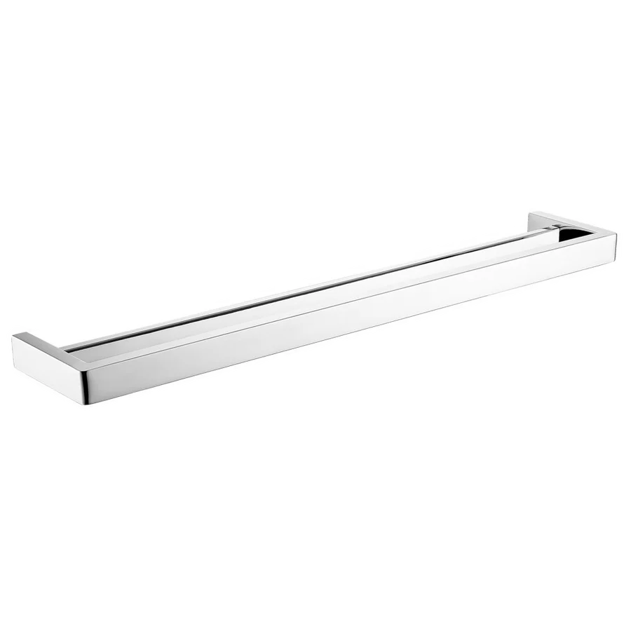 Ivano Series Square Brushed Double Towel Rail 800mm