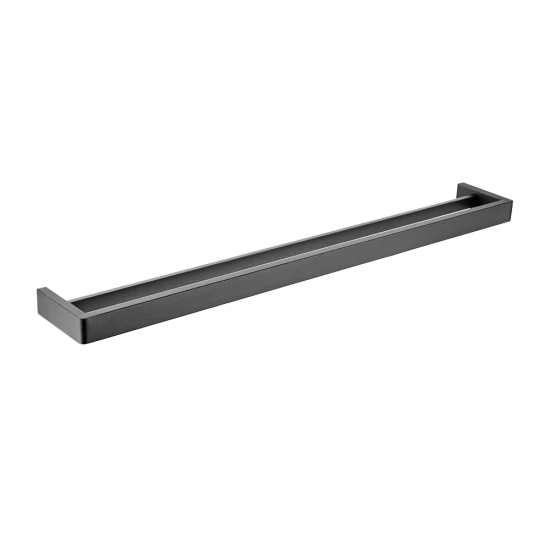 Ivano Series Square Brushed Double Towel Rail 800mm